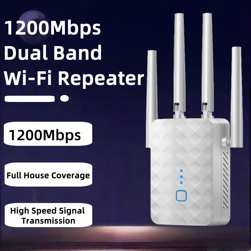 Home Security Wireless - Ripetitore WiFi Dual Band 1200Mbps 2.4G/5GHz
