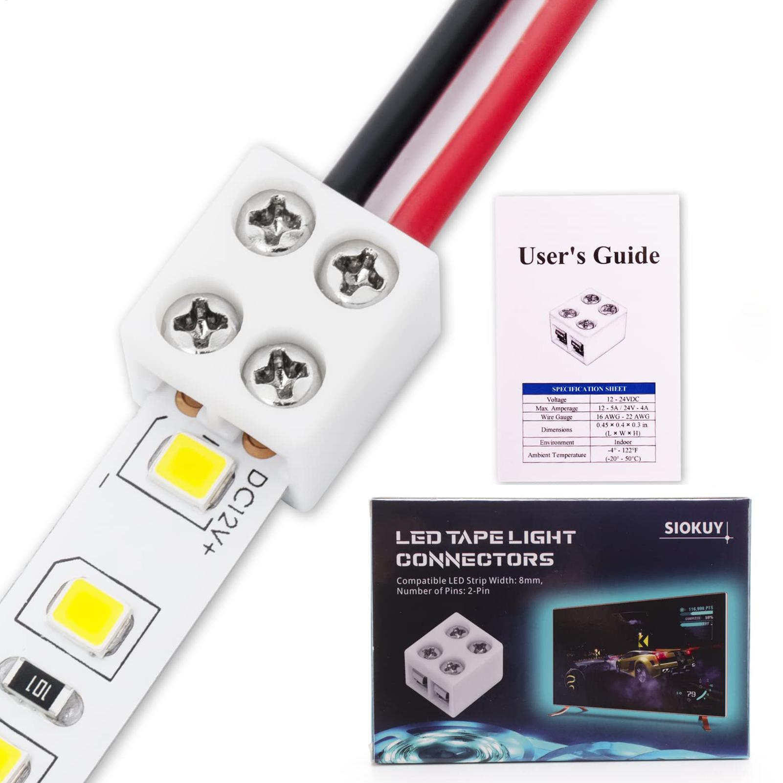 Home Security Providers - Connettori per strisce LED da 8