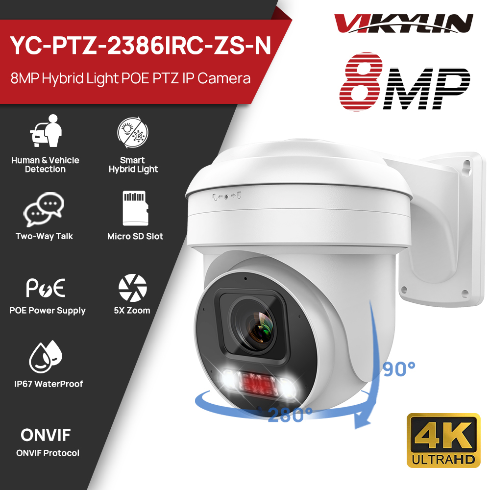 Home Security Online - Telecamera IP Vikylin PTZ con Zoom