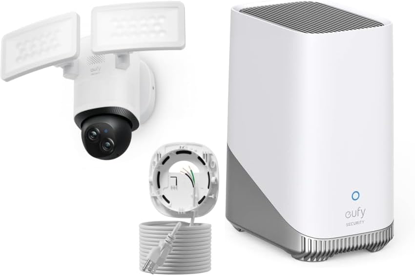 Home Security No Monthly Fee - Telecamera con faretto da esterno con