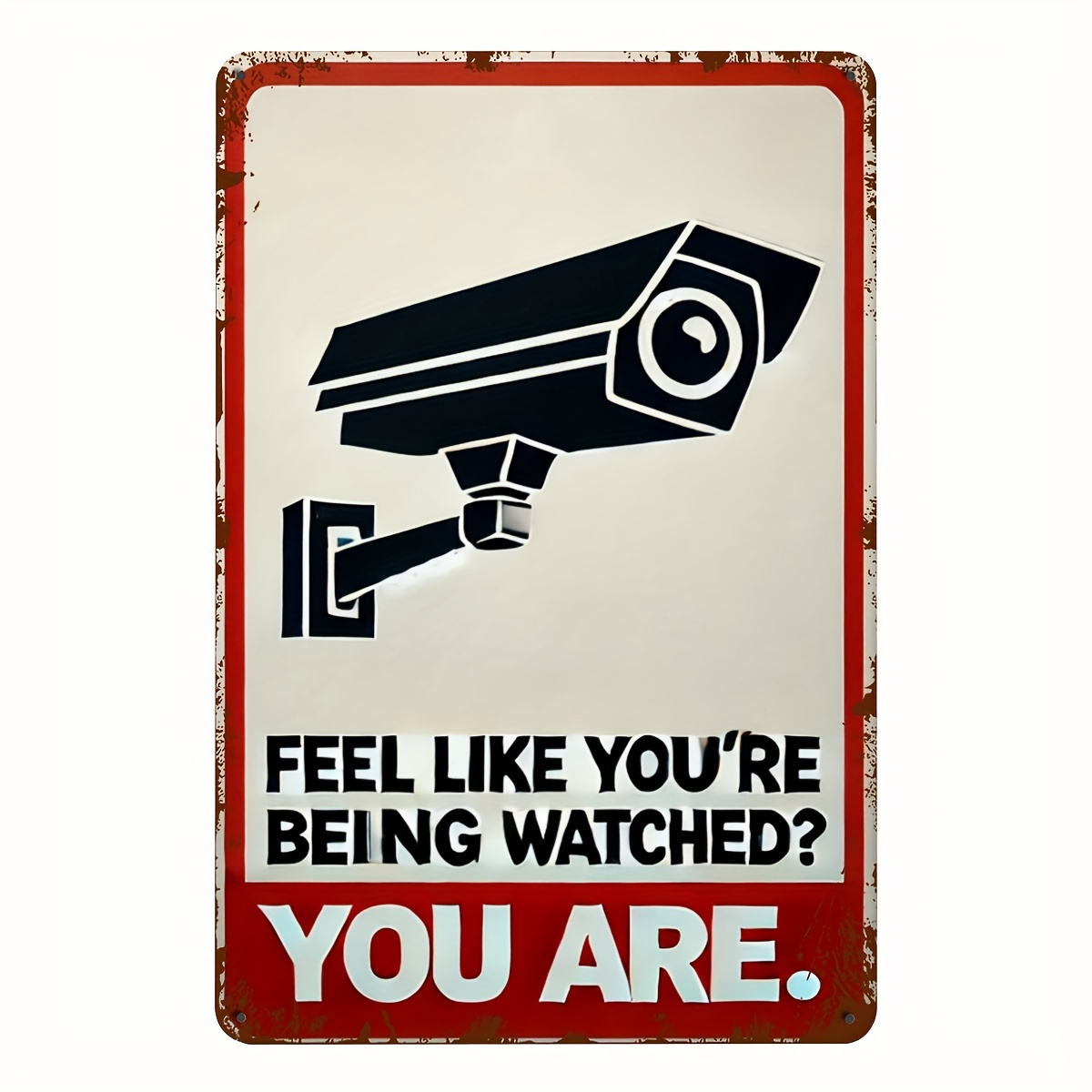 Home Security Camera - Divertente segnale di avvertimento per telecamera