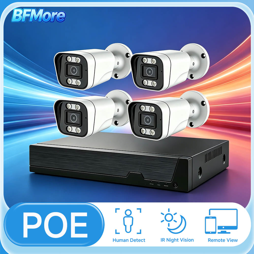 Home Security Video Recording Systems - BFMore Kit NVR POE 8CH 8MP