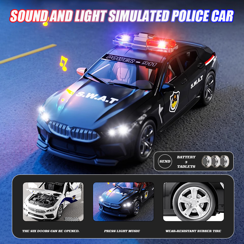 Home Security Police - Modellino Auto BMW M8 della Polizia