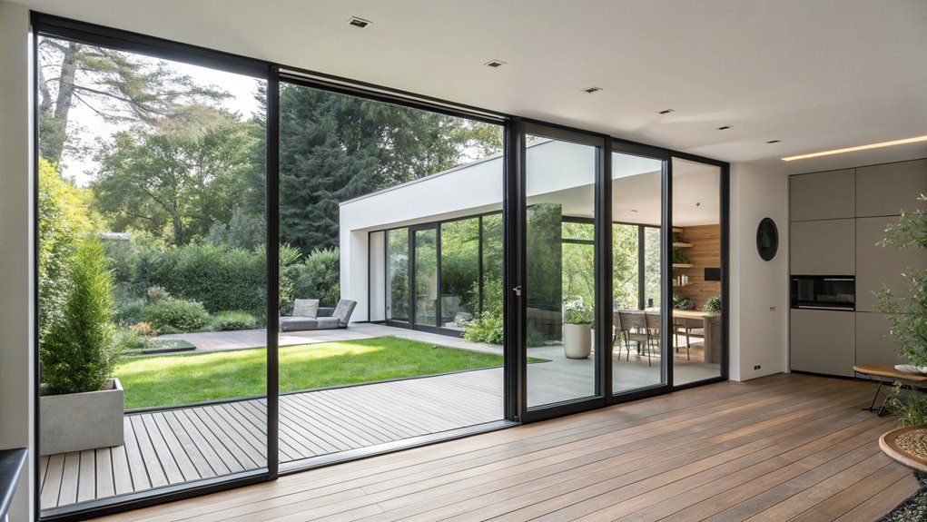 Home Security Providers - Porta Scorrevole in Vetro con Design