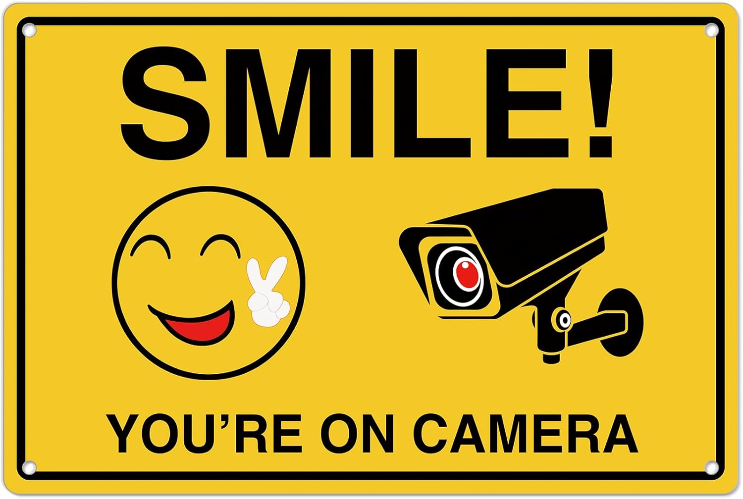 Home Security Camera - Smile Youre On Insegne della fotocamera;