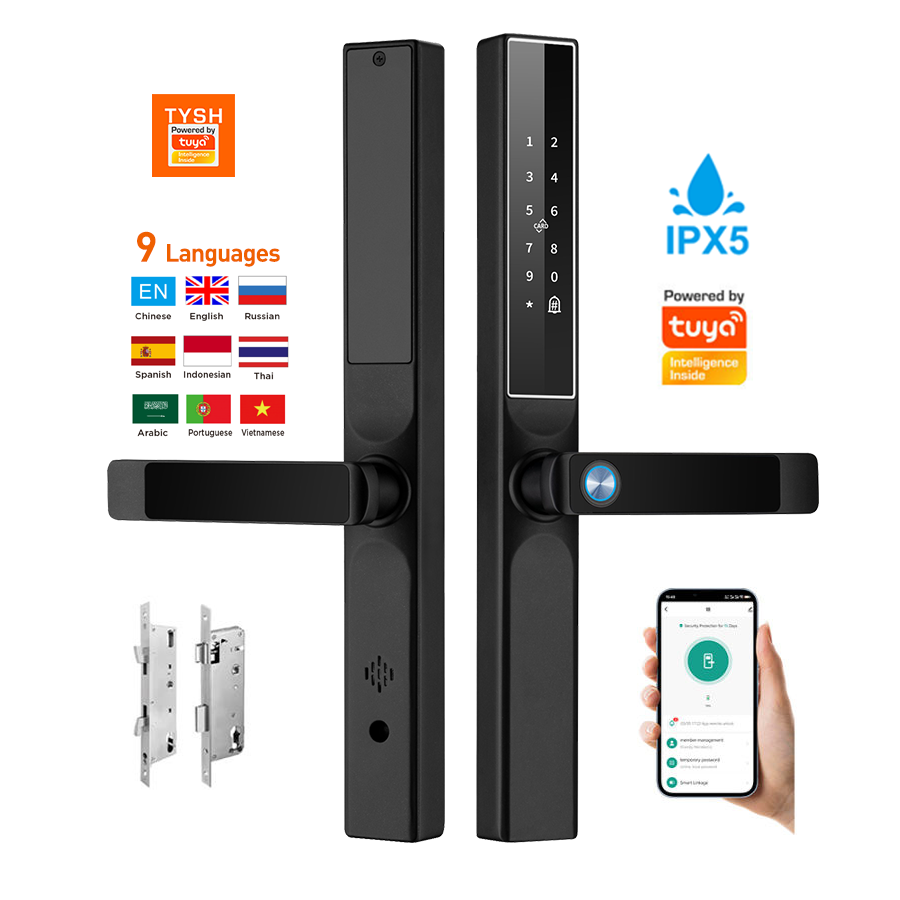 Home Security Gate - Tuya App Impronte digitali Serratura per