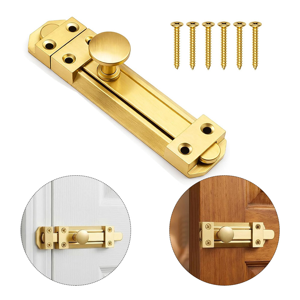 Home Security Gate - Serratura scorrevole in ottone massiccio da