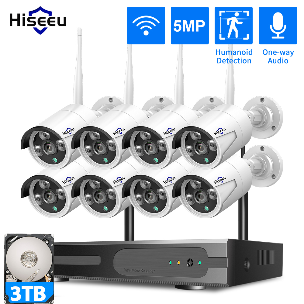 Home Security And Monitoring - Sistema di Sicurezza CCTV WiFi Hiseeu