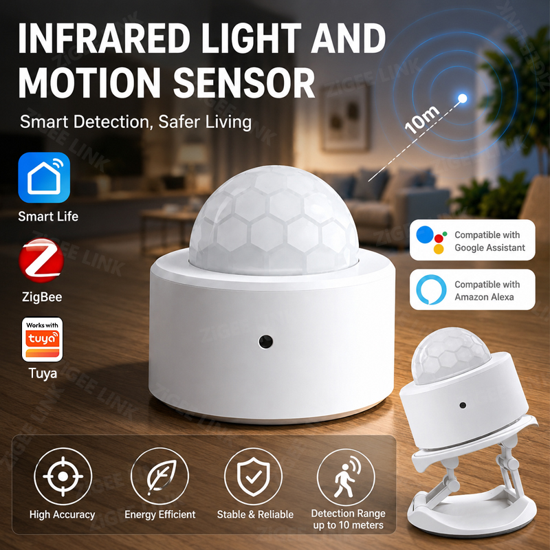 Home Security Wireless - Sensore di Movimento PIR ZigBee 3.0