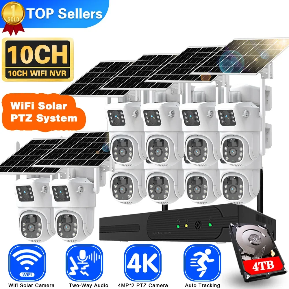 4K 8MP Dual Lens Wifi Solar CC - Home Security And Monitoring recensione e prezzo