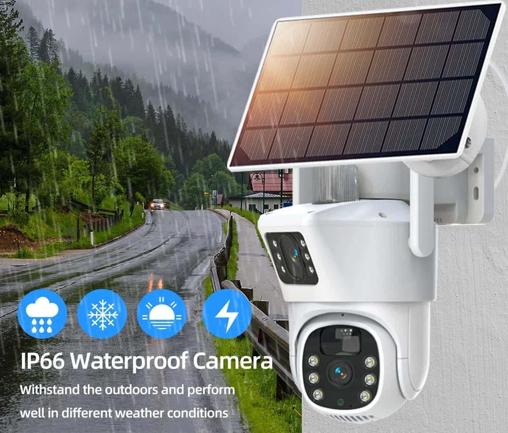 4K 8MP Dual Lens Wifi Solar CC - Home Security And Monitoring recensione e prezzo