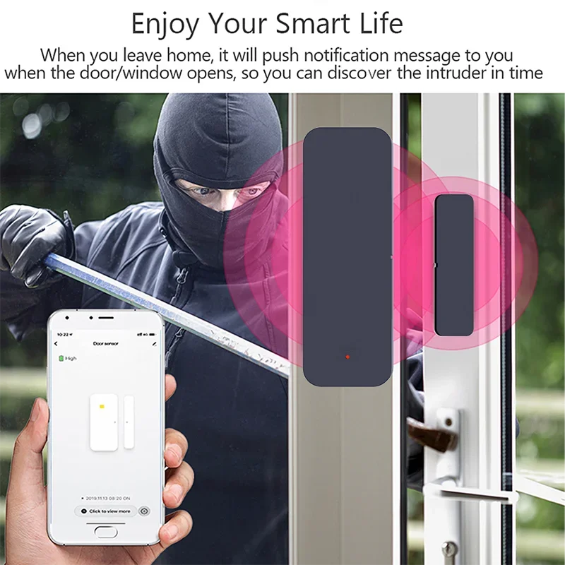 Tuya Zigbee Wifi sensore porta - Home Security Technology recensione e prezzo