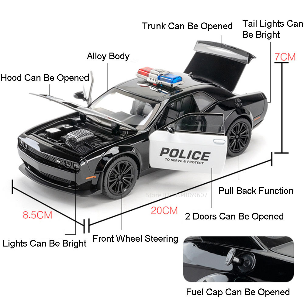 1:22 Challenger SRT Modello di - Home Security Police recensione e prezzo