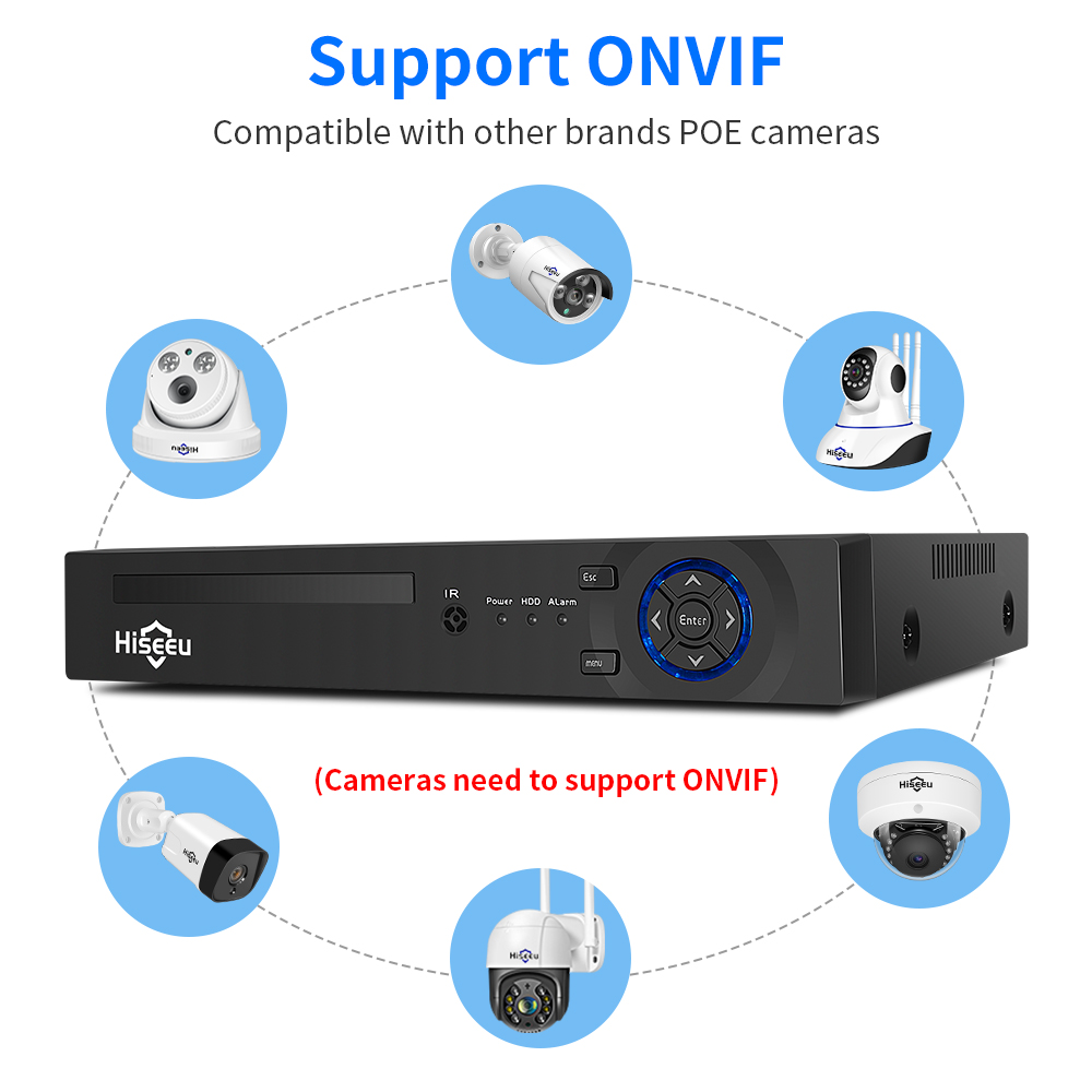 Hiseeu 4CH 10CH 16CH 4K 8MP 5M - Home Security Camera recensione e prezzo