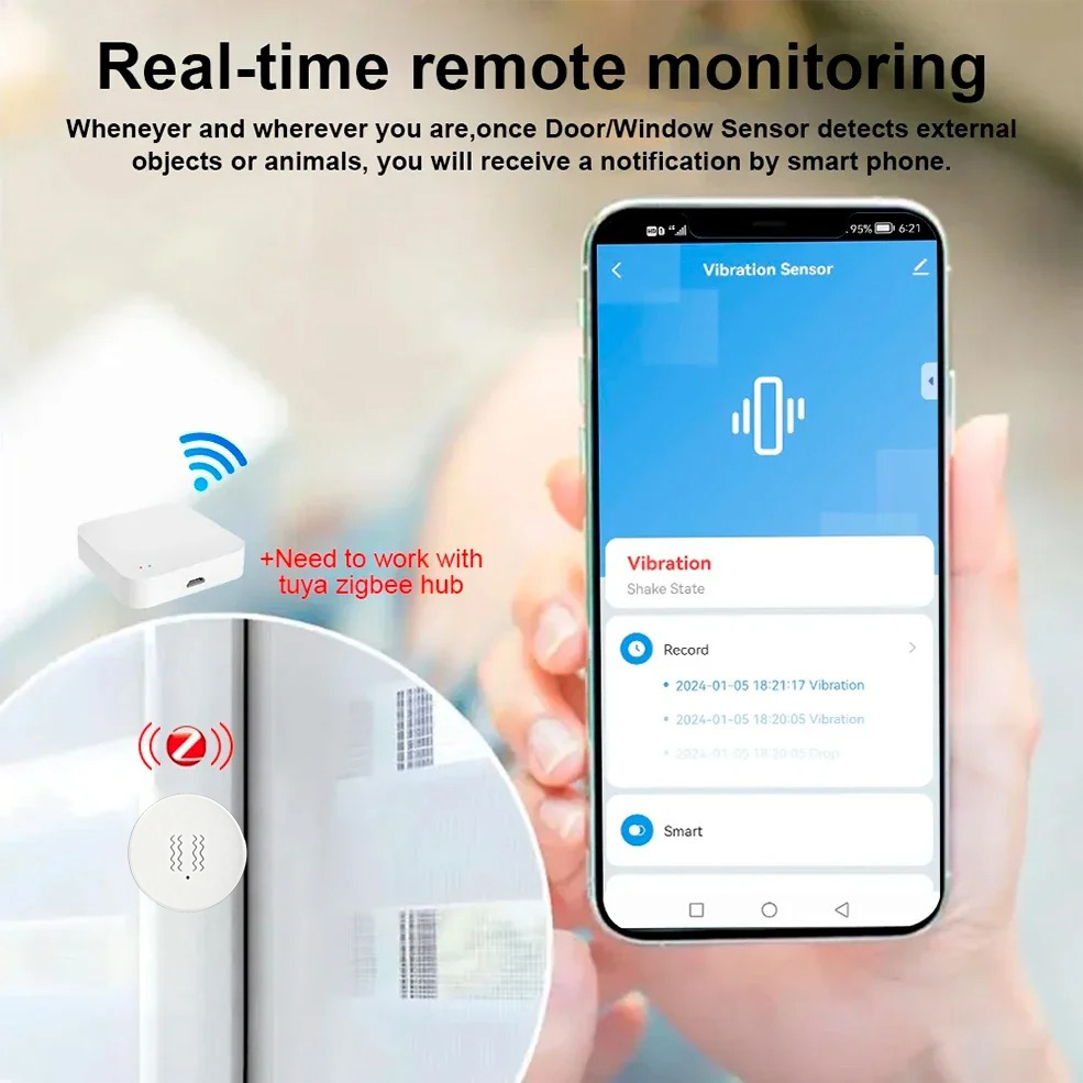 Sensore di Vibrazione e Inclin - Home Security And Monitoring recensione e prezzo