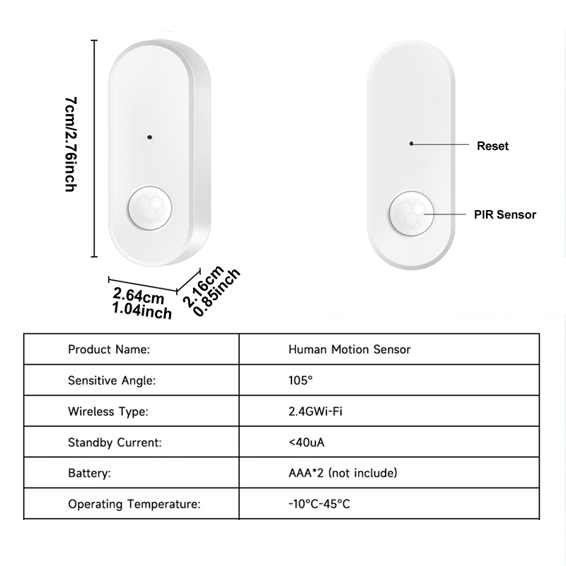 Tuya WiFi PIR Sensore di movim - Home Security Technology recensione e prezzo
