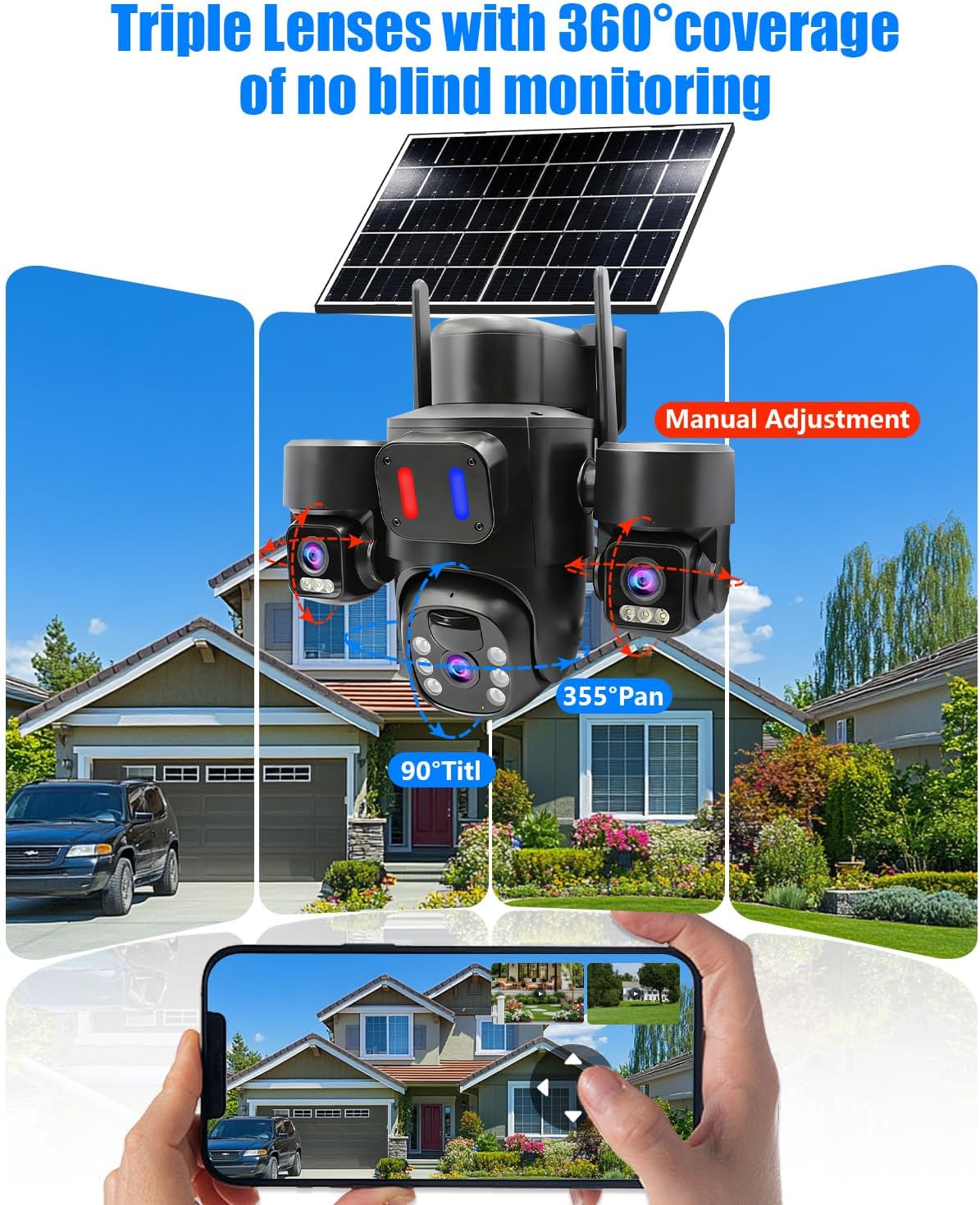 Telecamera di Sicurezza Solare - Home Security No Monthly Fee recensione e prezzo